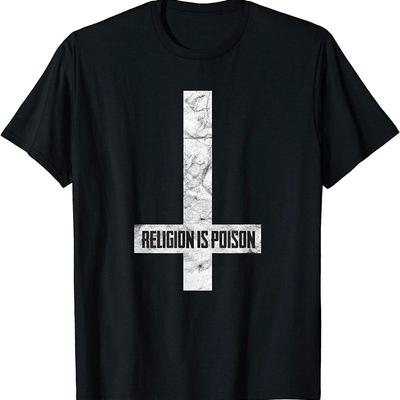 Nou Tricou Grunge Antihrist Religie Ateist Ocult Gotik Ediție Limitată
