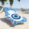 Art Evile Eye Bright Handtuch Sport Schnelltrocknend Reise Campingausrüstung Sanddicht Weich Leicht Großes Strandhandtuch
