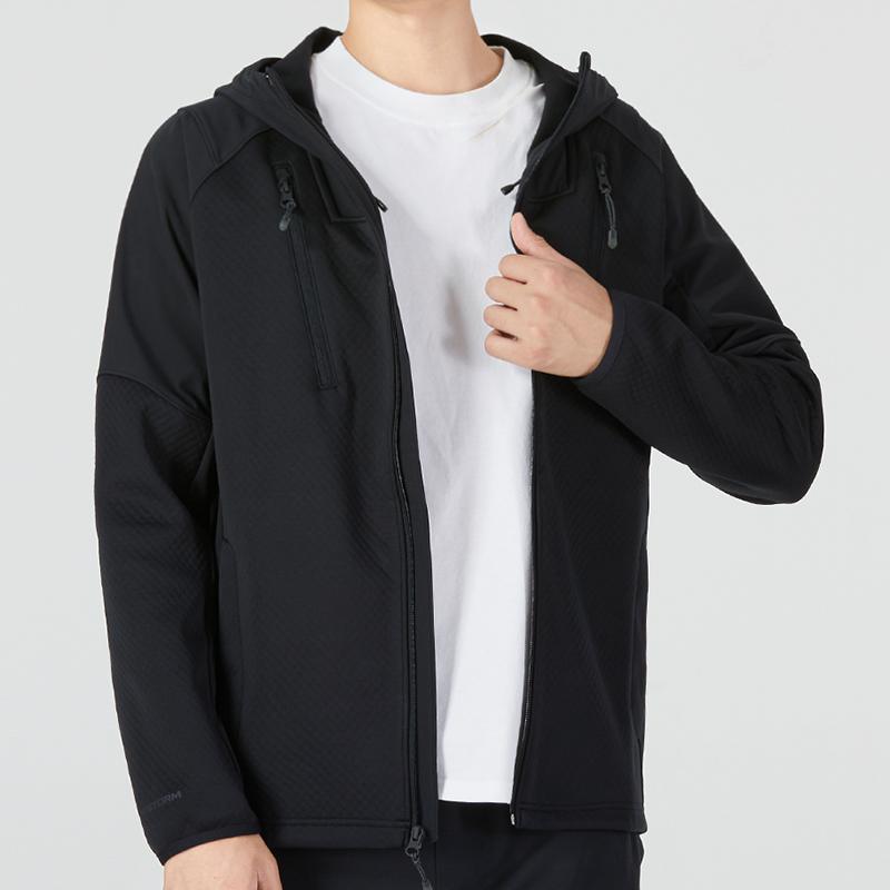 Under Armour Recover Paneled Solid Color Hooded Jacket Men Outerwear Black 1357473-001