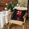 R-Resident E-Evil Cushion Cover Silky Short Plush Invisible Zipper Dustproof Sofa Pillow Case For Home Decor