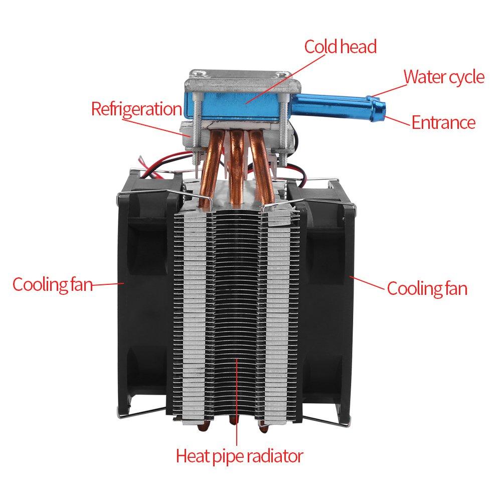 Peltier Cooling Semiconductor Cooler 12V Thermoelectric Cooler Peltier Semiconductor Cooling System Semiconductor Refrigeration DIY Water Cooling