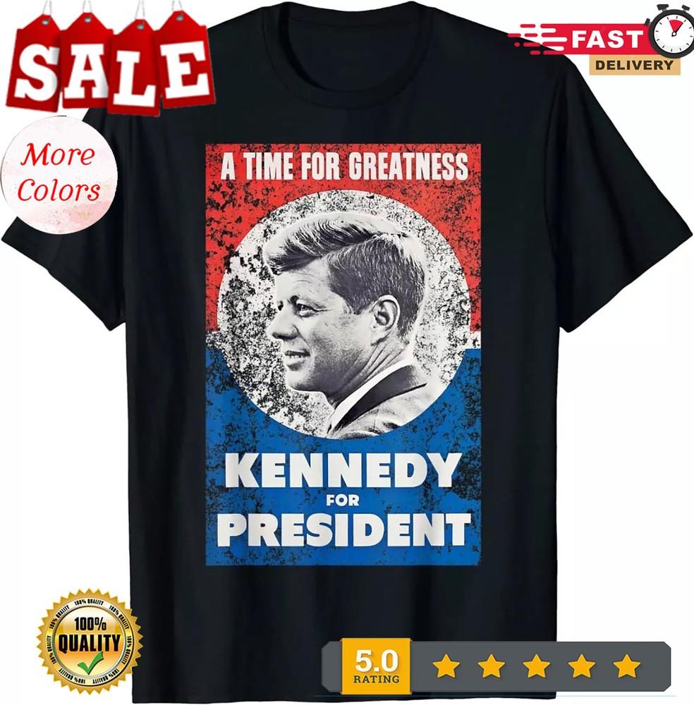 Футболка JFK Джон Ф. Кеннеди в Президенты Ретро Дизайн Постера Футболка M