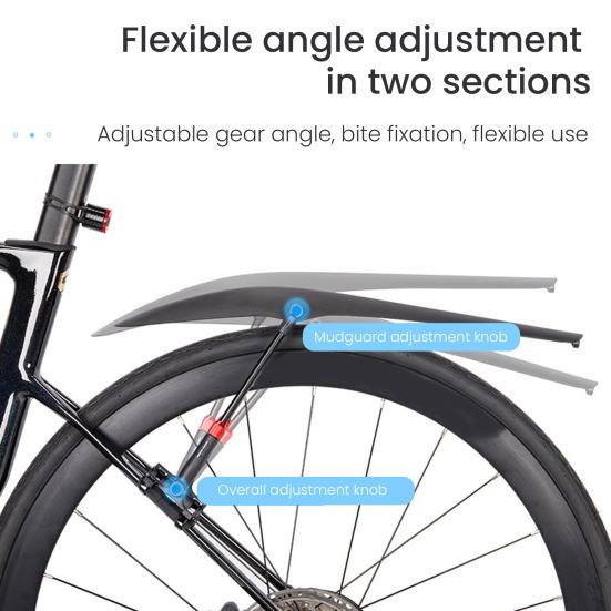 2Pcs Bicycle Fender Adjustable Lightweight Universal MTB Mountain Road Bike Front Rear Mud Splash Guard Mudflap Bike Accessories