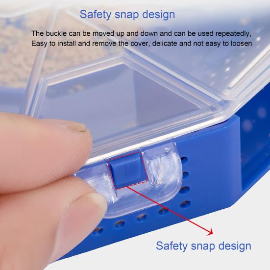 Cockroach Catcher Box 6 Entrance Single Layer PP Plastic Round Roach Trap Box for Kitchen