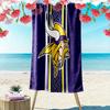 Minnesota Vikings Print Strandtuch, Großes Weiches Schnelltrocknendes Handtuch für Strand Camping Schwimmen