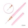 7/9/11/15/20mm Nail Art Liner Brush DIY Drawing Lines Stripe Flower Painting Pen Pink