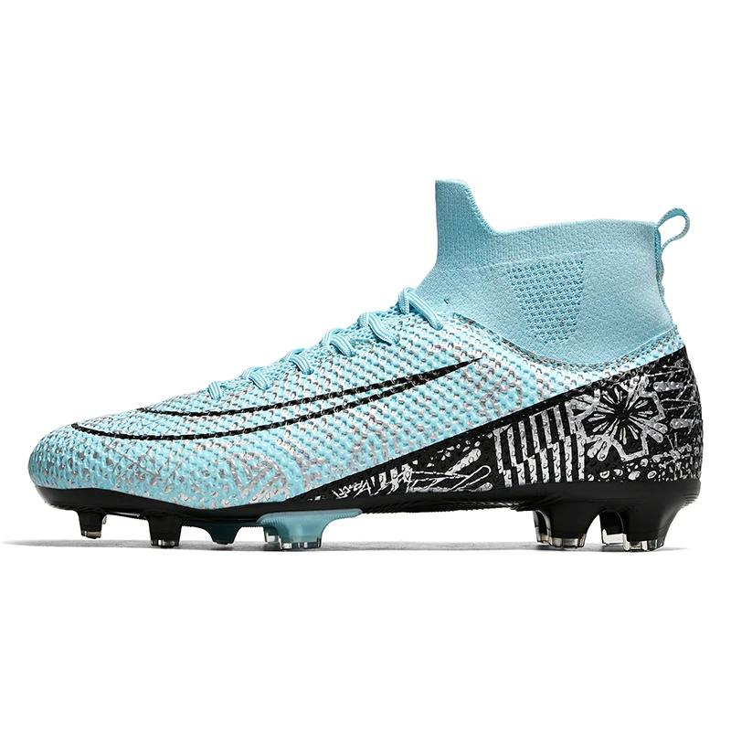 Men Society Football Boot Original Artificial Grass Long Spikes Football Futsal Shoes Outdoor Sports Soccer Shoes for Man