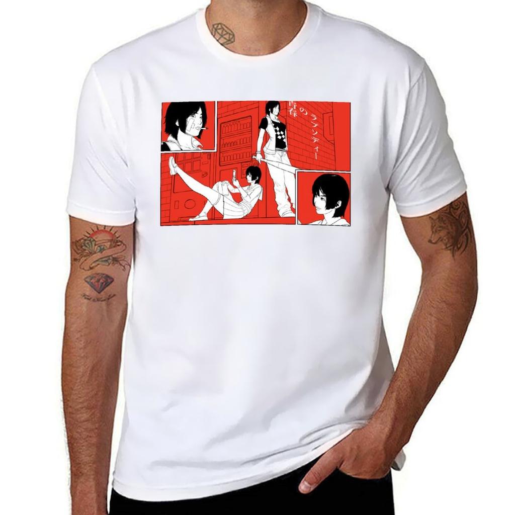 Hkago  Seishun TShirt Big and Tall Crew Neck Tee TShirt