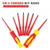 10Pcs Interchangeable Blade VDE Insulated Screwdriver Set with Case Magnetic 500V Home and Professional Use Electricians Tools
