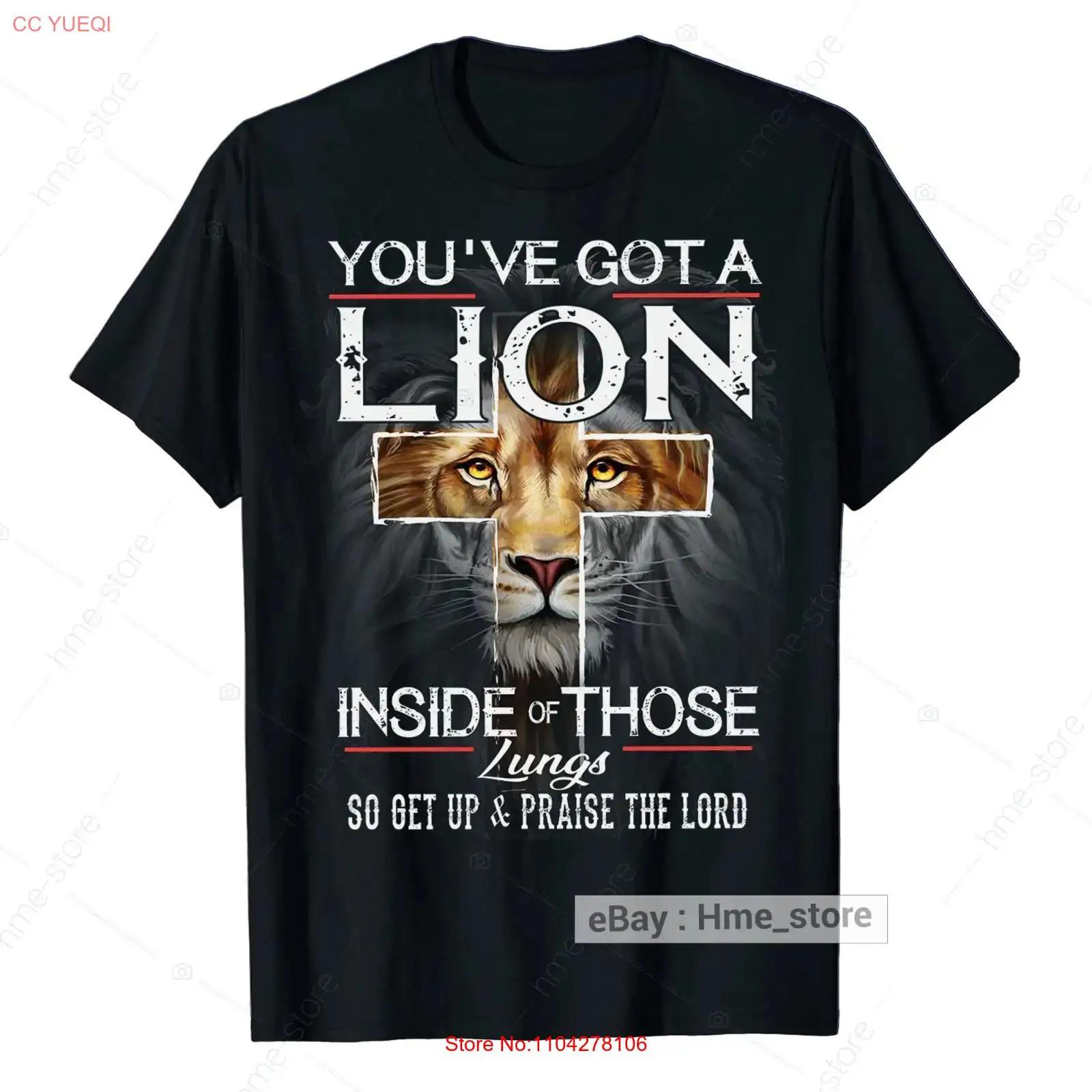 

Lion of Judah Inside Lungs Jesus Praise The Lord T Shirt Bible Christians vintage Washed streetwear Stylish homme Stretched 5XL різнокольоровий