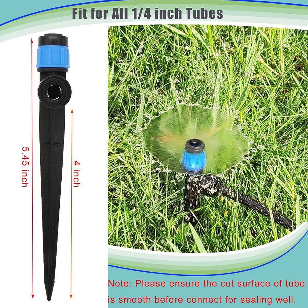 Gotejador de Conexão Rápida para Rega Automática de Flores - Ferramenta de Irrigação de Jardim de Oito Furos Primavera para Plantas em Vasos DIY