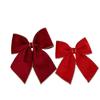 Red Velvet Gold-Edged Christmas Bow Christmas Tree Hanging Ornament Christmas Decorations Christmas Tree Decorations