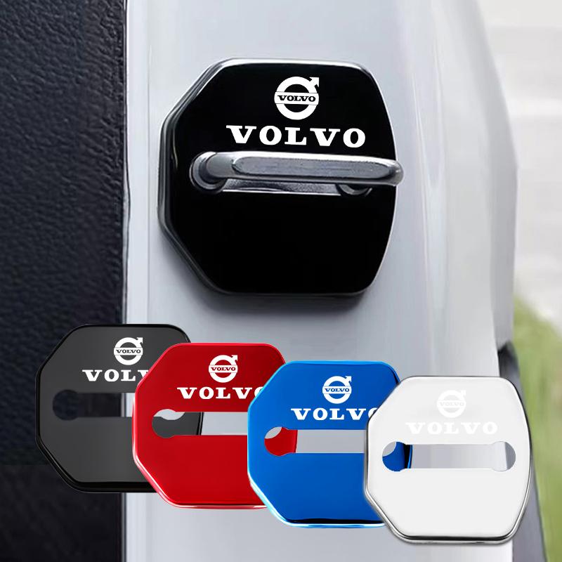 Zinc Alloy Car Door Lock Buckle Cover Protective Covers For Volvo XC90 V90 V60 XC60 V40 S80 S60 S90 C40 XC40 V70 XC70 C30 C70