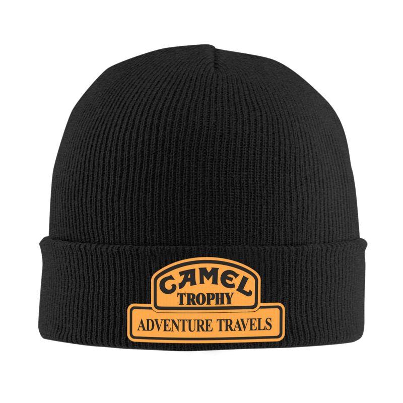 

Camel Trophy Racing Print Beanie Hats Knitted Hat Unisex Warm Soft Caps Autumn Winter Printed Trendy Bonnet Hats Gift Idea чёрный