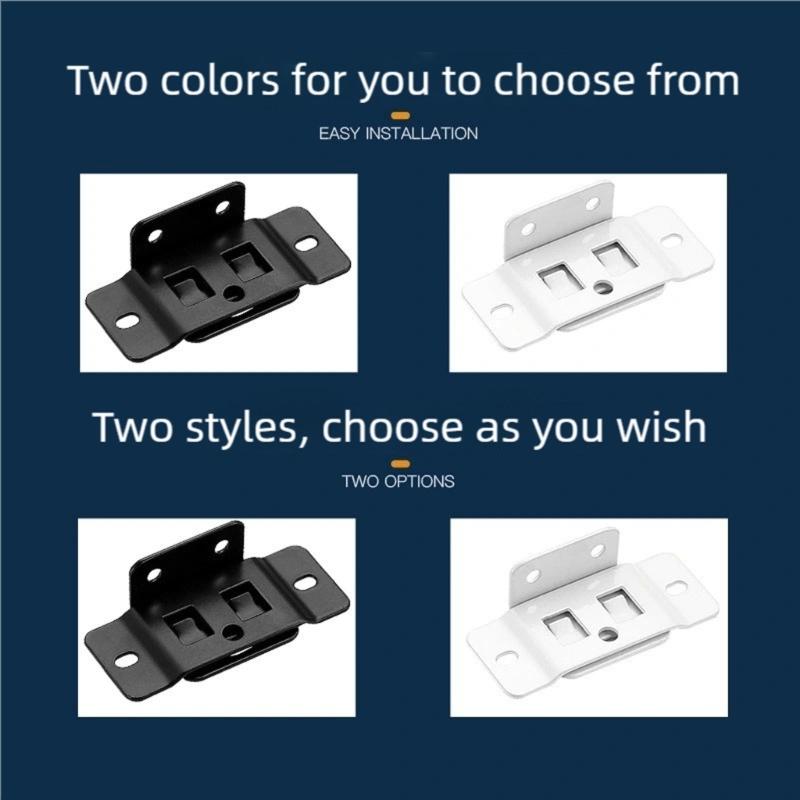 L-förmige Regalwinkel Schwere Lasttragende Metallverbindungen Korrosionsbeständige Badezimmerbeschläge Einfache Installation 10 Stück