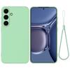 For Samsung Galaxy S25 FE Liquid Silicone Case Phone Back Cover with Hand Strap