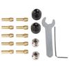 16pcs 0.5mm-3.2mm Keyless Chuck Drill Keyless Chuck Shank Rotary Tool Kit Quick Change Adapter Kit Power Tool Accessories