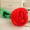 Yilu Shenghua Rose Plush Fabric Bouquet: Simulated Flower Arrangement Prop & Curtain Tieback, Ideal for Wedding Gifts.