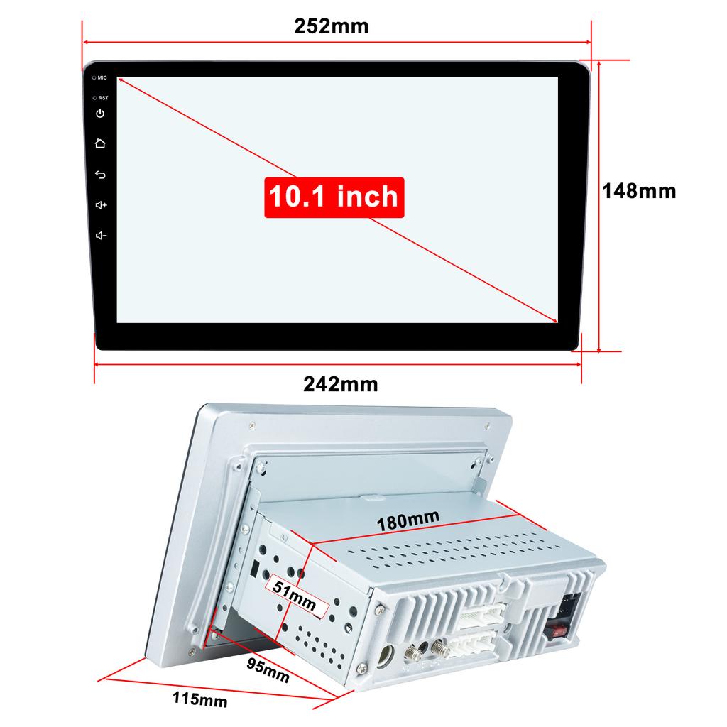 Android 13 Car Radio Autoradio 1 Din 9"/10" Universal WIFI Carplay GPS Car Audio Multimedia Player DSP For Hyundai Nissan Kia