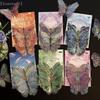 10Pcs Holographic Laser Colorful 3D Butterfly Wall Stickers PET Waterproof Decorative Stickers For DIY Scrapbooking Journal{S}