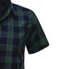 Men's Casual Hawaiian Shirt Short-sleeved European And American Plaid Shirt