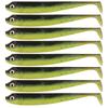8Pcs Soft Fishing Lures 7.5cm 2.5g Artificial Baits Paddle Tail Swimbaits Fishing Lure for Bass Trout T Tail Baits