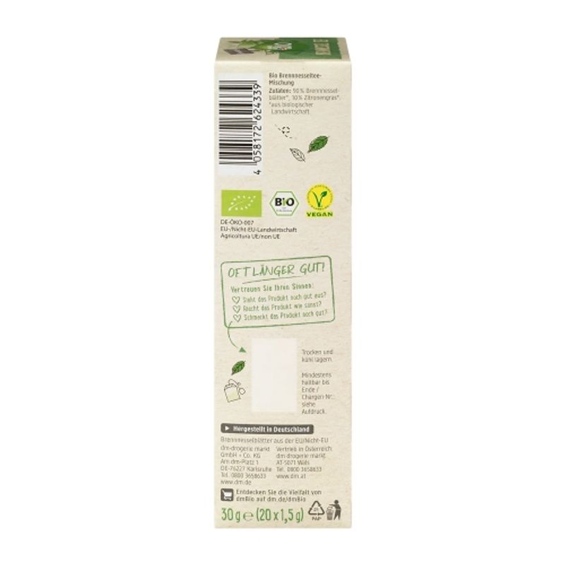 DM Bio Nettle Herbal Tea 20 Tea Bags