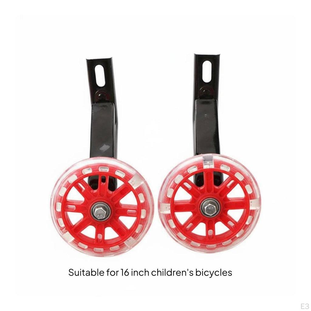 2 Pieces Children's Bike Auxiliary Wheels NonSlip Kids Training Heavy Duty for Beginners