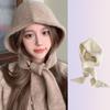Neckerchief Balaclava Skullies Caps Soft Knitted Beanies Hats Winter Scarf Hat  Girls