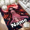 Custom Name Personalized Demon Slayer Print Carpet, Versatile Home Decor Rug, for Playroom, Apartment, Balcony, Entryway, Hallway Gift
