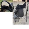 Leather Dressage Double Flap Saddle with Changeable Gullets – Elegant Cantle Design