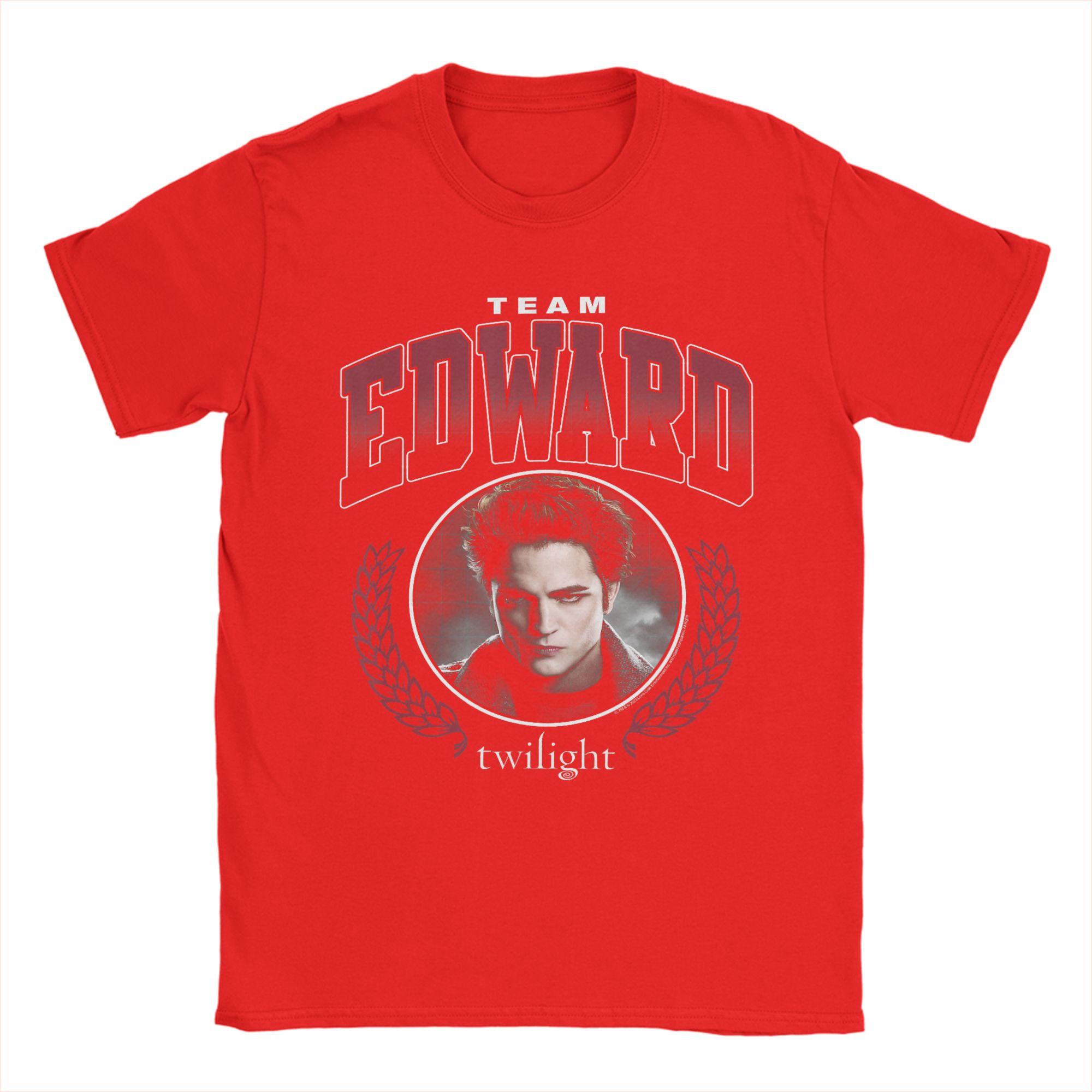 Twilight Team Edward Portrait T Shirt Beach Cotton T Shirts For Unisex Printed Tshirt Short Sleeve Vintage Top Tees S