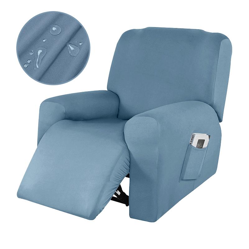 Verstellbare Couchabdeckung 1/2 Personen Dehnbar Einzelsessel Entspannungs Passgenaue Abdeckung Rutschfester Sofa Sessel Schutz für Wohnzimmer Pflegeleicht 1-seat (Single seat) gray