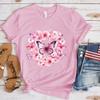 New Breast Cancer Awareness Flowers Butterfly Print T Shirt Women Men Short Sleeve Tops Tees Summer Fashion Loose Casual T-Shirt