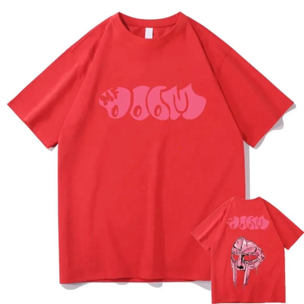 Zpěvák Mf Doom Madlib Madvillain Oboustranné grafické tričko Topy Pánské volné hip-hopové tričko Muži Ženy Fleece Bavlněná trička