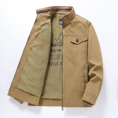 Herren Frühling & Herbst Freizeit Baumwolljacke - Trendig, Übergröße, Kurzer Stil für Mittelalte & Ältere