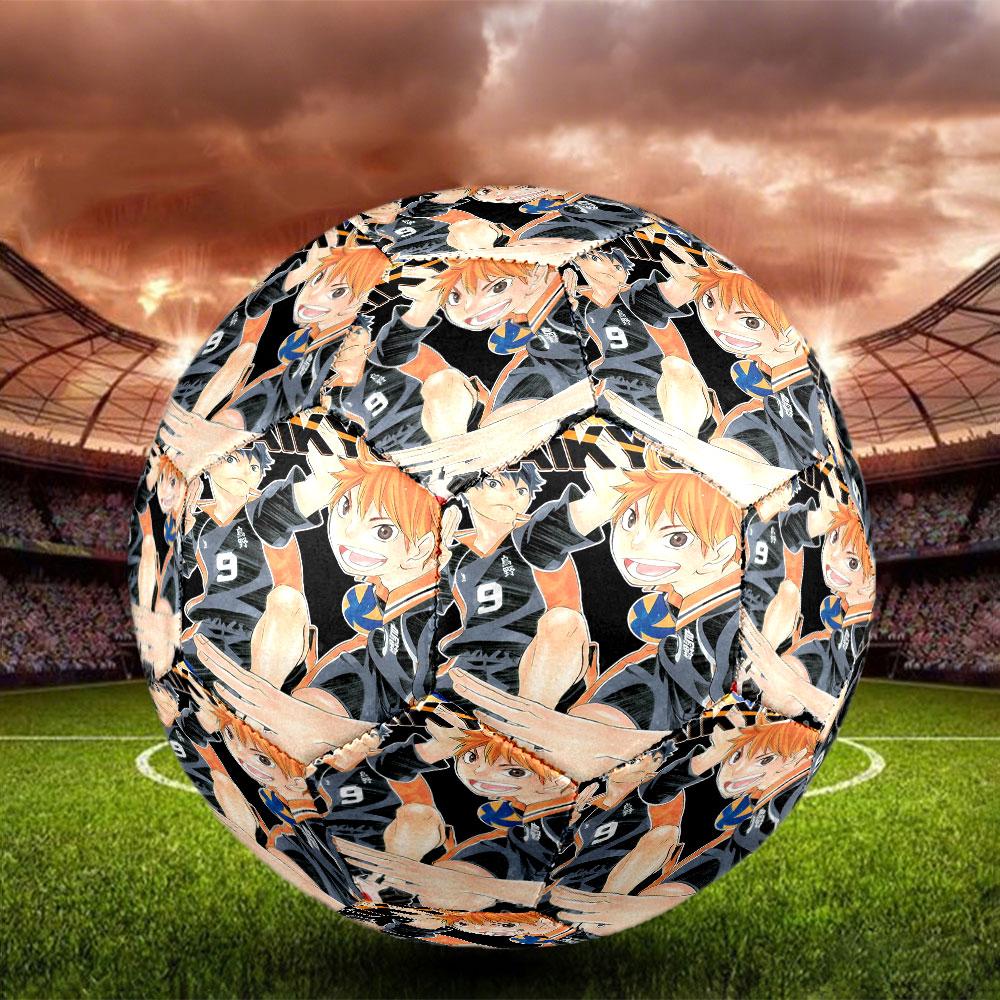 Haikyu Print Size 5 Soccer Ball, Standard Match Football for Sports Game and Team Practice, Ideal Gift for Soccer Fans