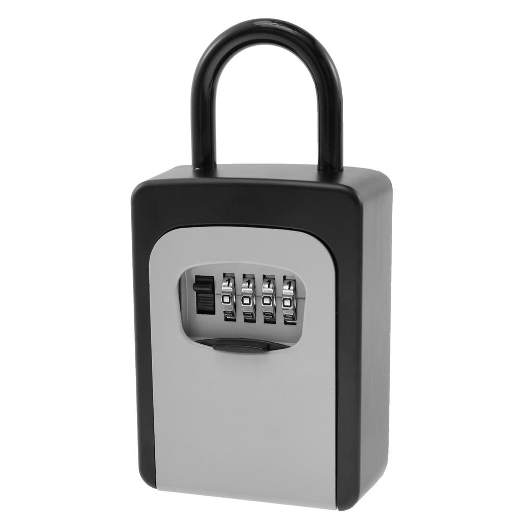 Key Safe Box Wall Mount Key Lock Box 4 Digit Combination Key Hider Box Outdoor Lock Box for House Keys Safe Secret Storage Box