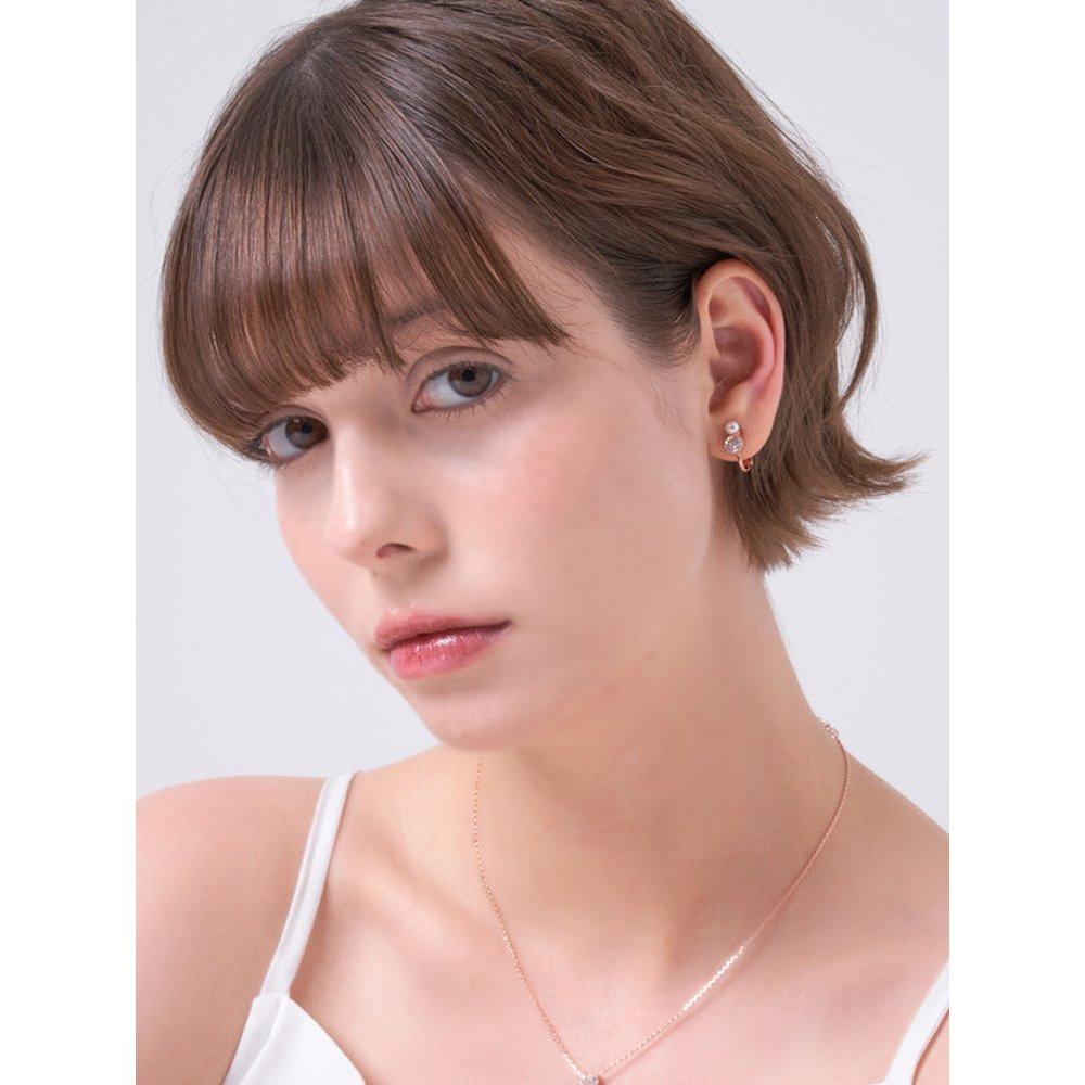 Shining Pearly Stone Bracelet Earrings Elspee500