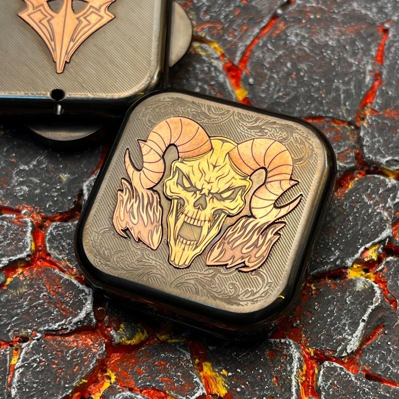 Fidgeting Magnetic Push Card Pushing Coin Ratchet Wheel Mechanical Slider Titanium Alloy Edc Stress Ease Tactile Plaything Anti Anxiety