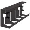 Under Desk Cable Management Tray 2 Pcs Black