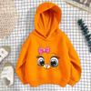 Girls' Shoulder Sweater Hooded Long-sleeved Loose Sweatshirt Casual Comfortable Hoodies Sweatshirts Girls