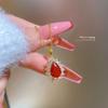 Luxury Ruby Temperament Micro-Diamond Necklace Women'S Transfer Bead Collarbone Chain With Jewelry