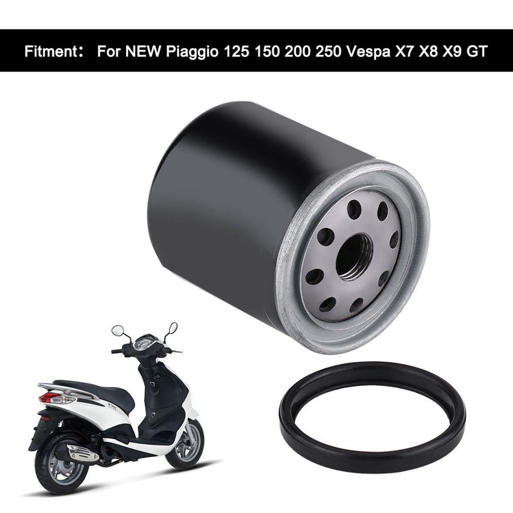 Motorcycle Oil Filter for Piaggio 125 150 200 250 Vespa X7 X8 X9 GT