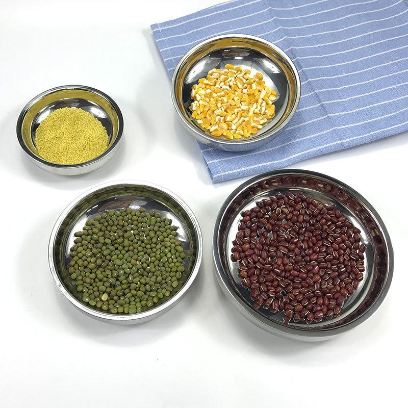 Stainless Steel Double-Layer Sauce and Snack Dish