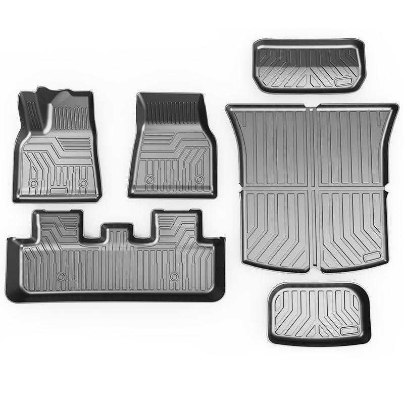 

Для Tesla Model 3/Y автомобильный водонепроницаемый нескользящий коврик для пола, модифицированные TPE автомобильные аксессуары, 3 шт./компл., полностью окруженная специальная нога