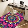 Colorful Mandala Pattern Phone WallpaperOffice Mat Home Decor Office Desk Chair Rugs Chair Carpet for office Chair Mat Gift For Halloween &