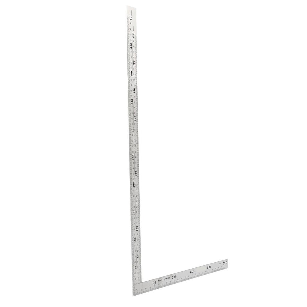 Rostfritt Stål 300x150mm 90 Graders Räta Vinkeln Linjal Mätning Verktyg (#01)