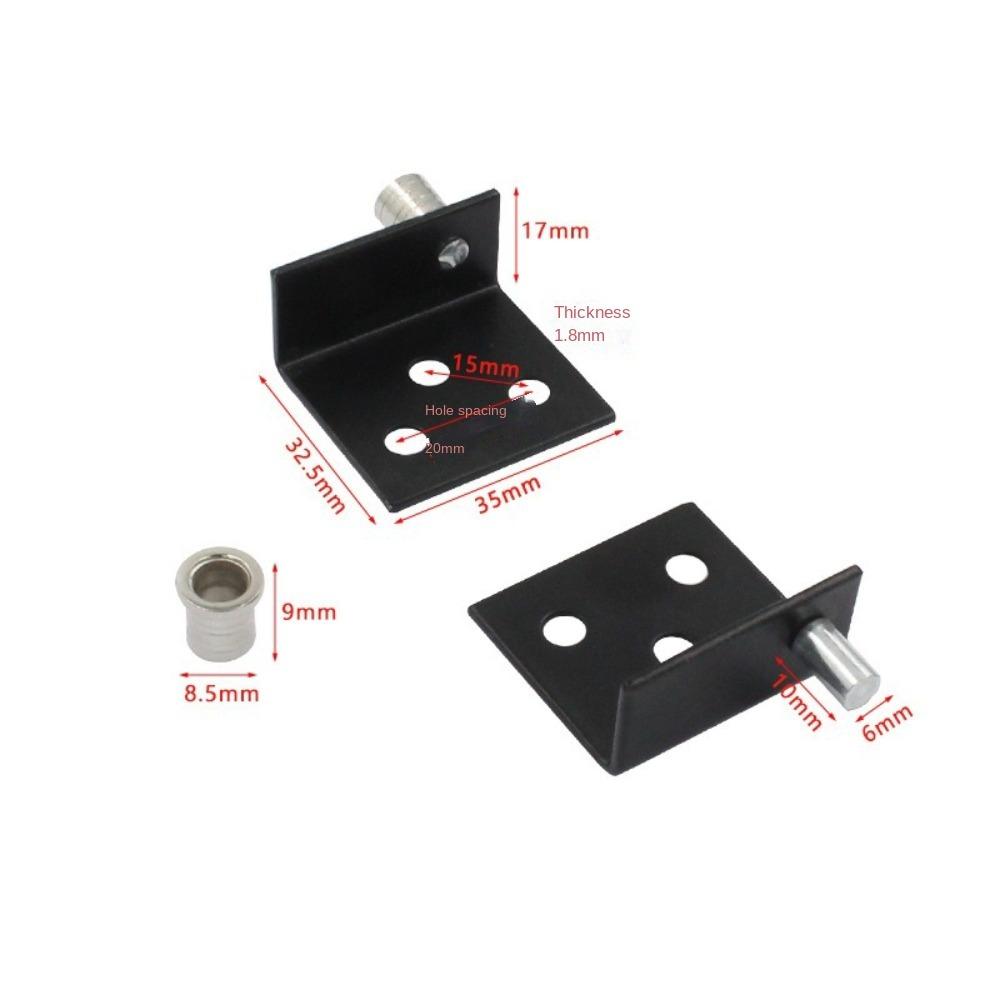 1Pair Pivot CT Corner Codes Silver Stainless Steel Concealed Hinges Drawers Door Hinges Concealed Shaft Furniture Hardwear