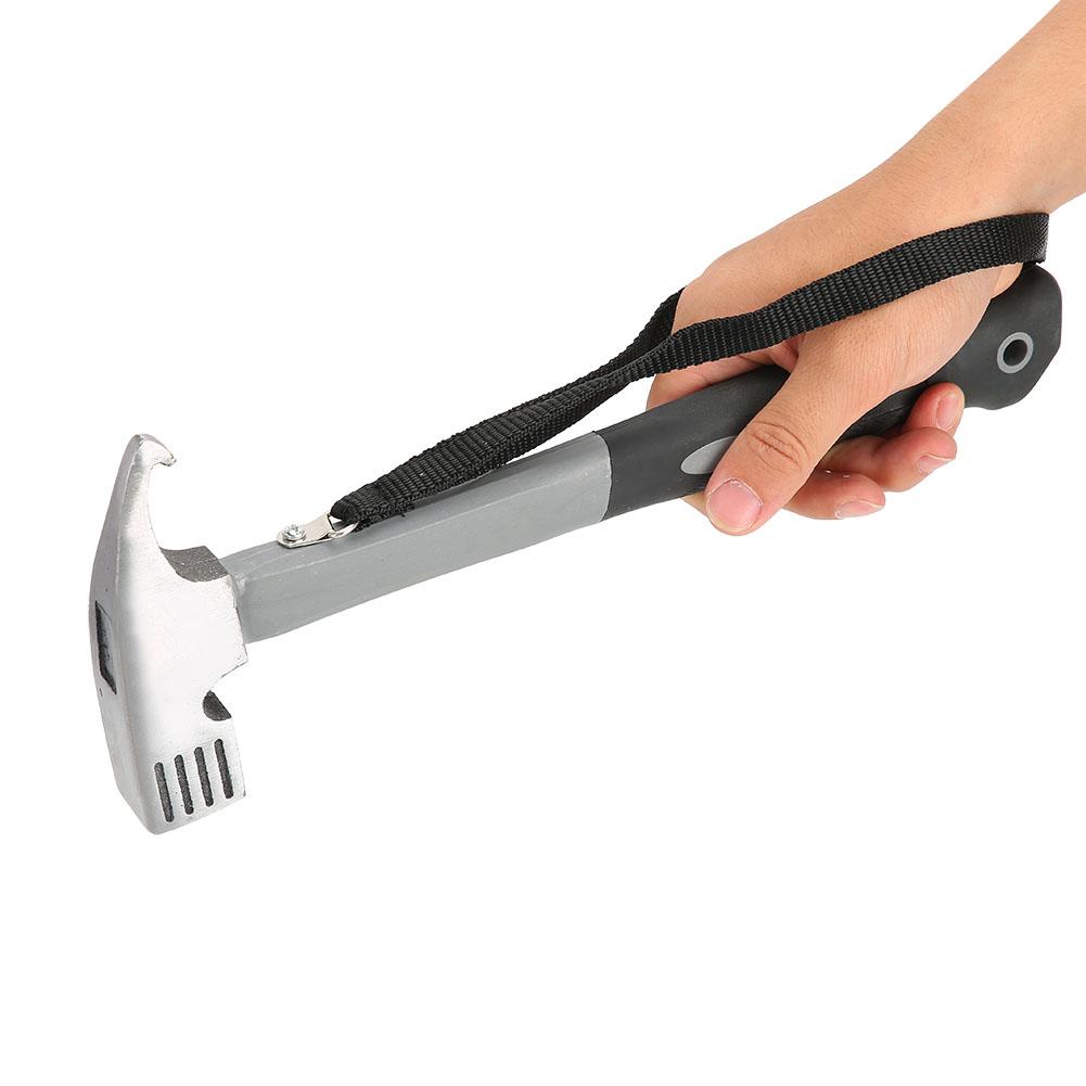 Outdoor Multifunction High Carbon Steel Camping Hammer Tent Pegs Stake Nail Puller Remover